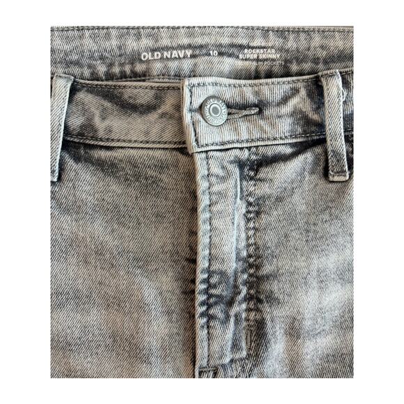 OLD NAVY GRAY ROCKSTAR SUPER SKINNY JEANS SIZE 10 - Picture 5 of 6